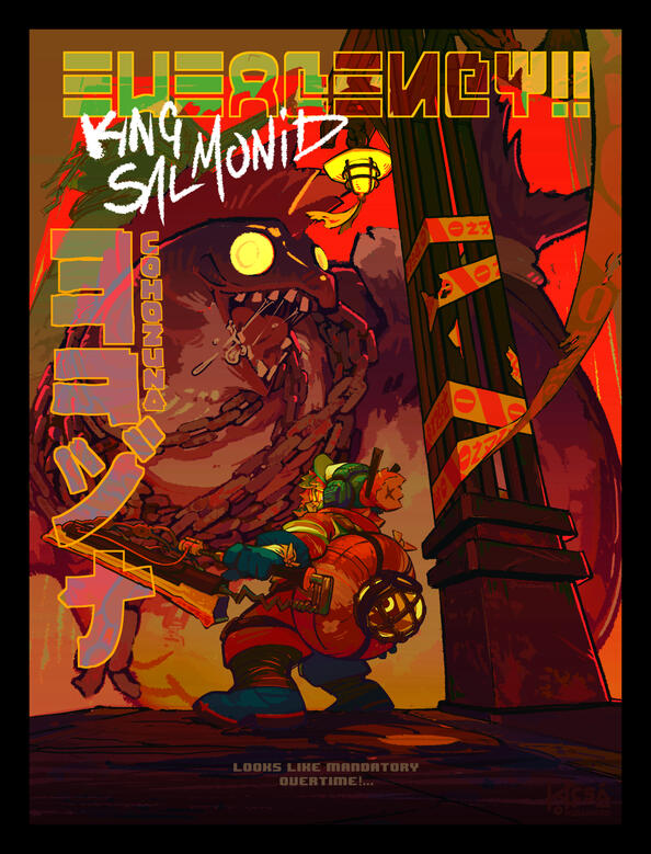 prop heavy | lined, block color