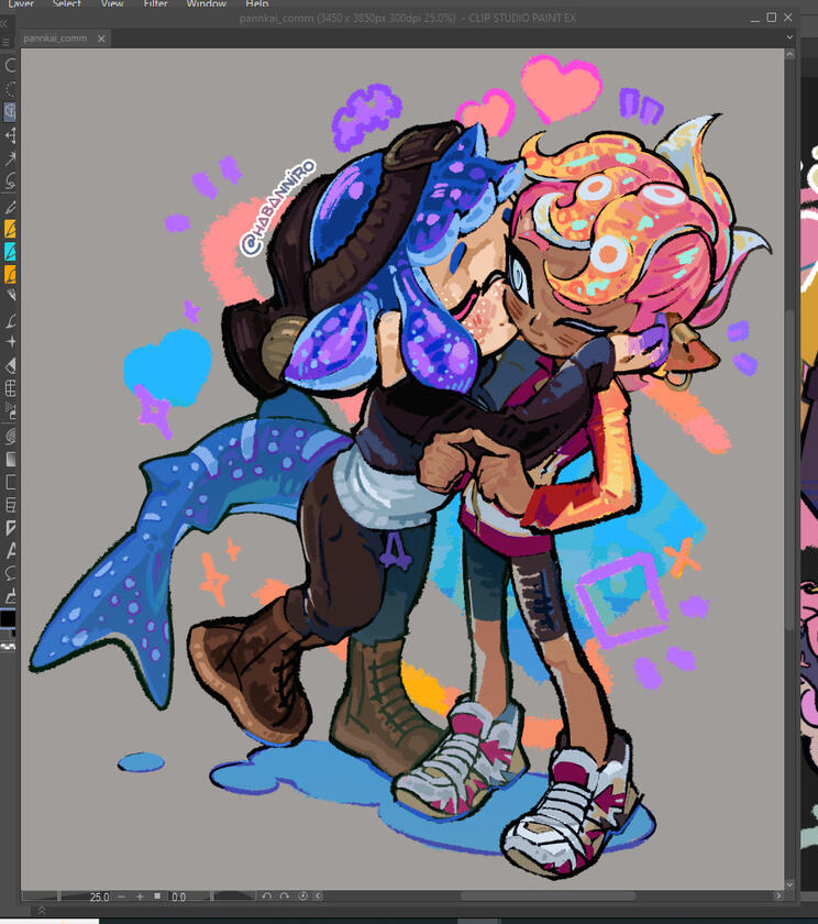 fullbody | lined, block color