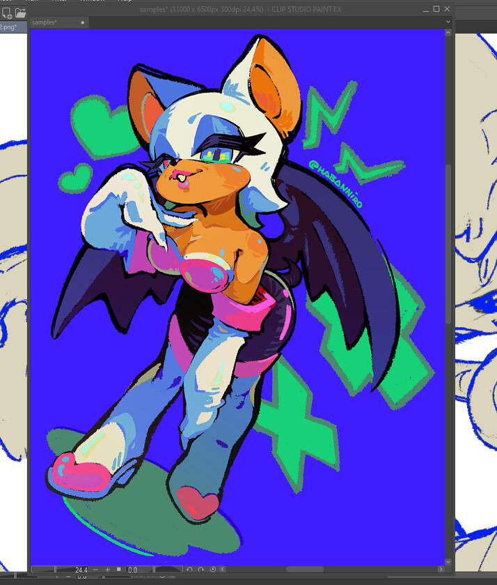 fullbody | lined, block color