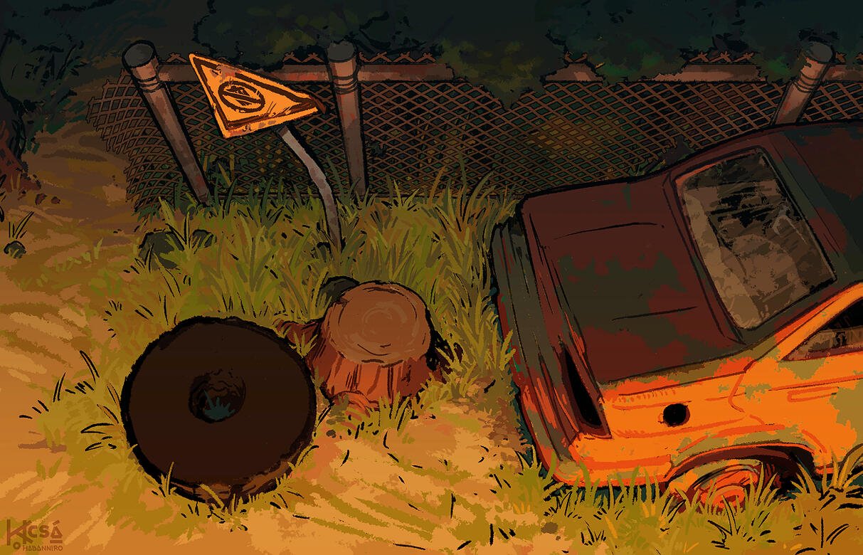 scenic | lined, block color