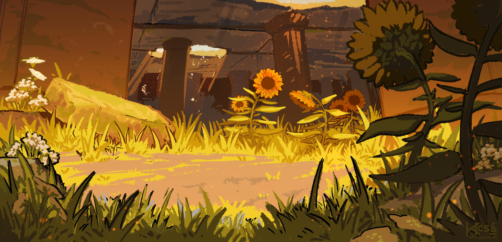 scenic | lined, block color