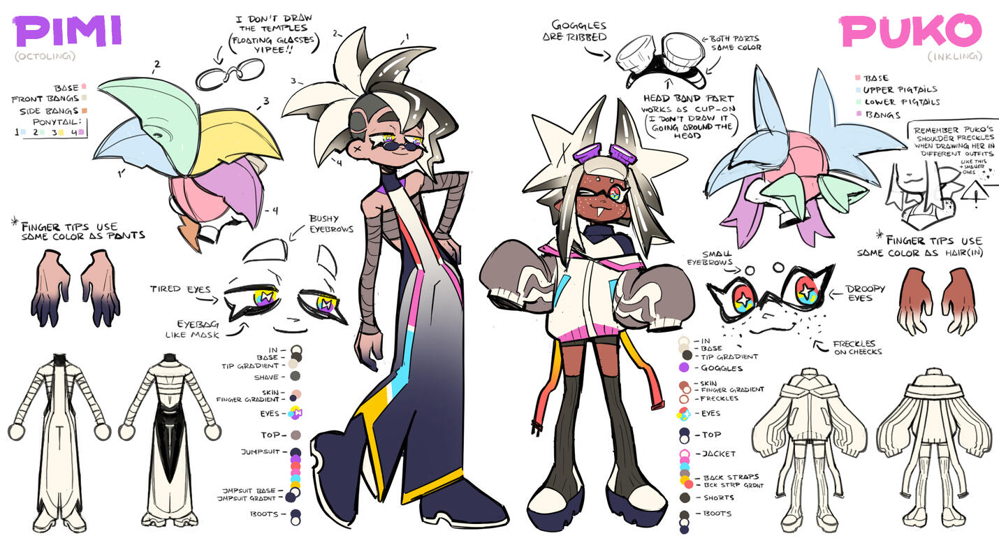 1 view + misc annotation | lined, flat color